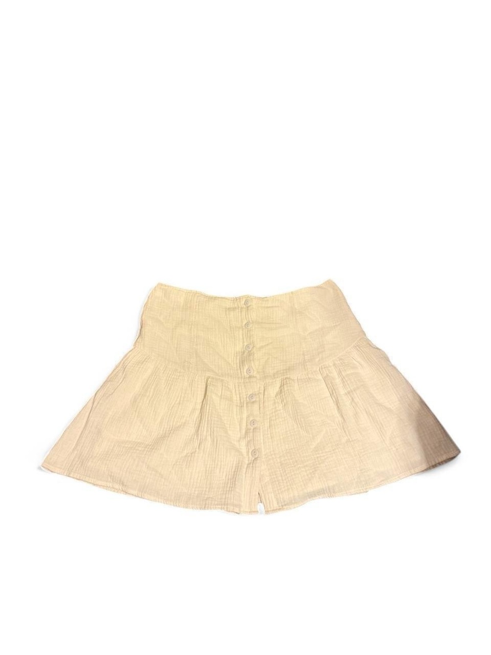 Cream Le Lis Button Skirt